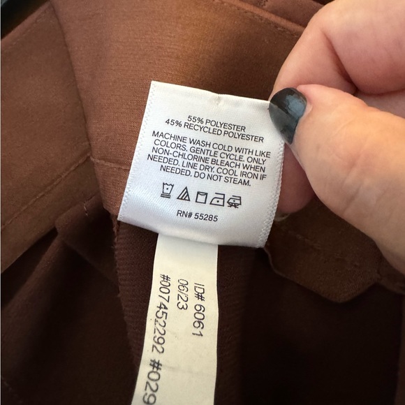 Satin chocolate cargo pants EXPRESS - Picture 7 of 13